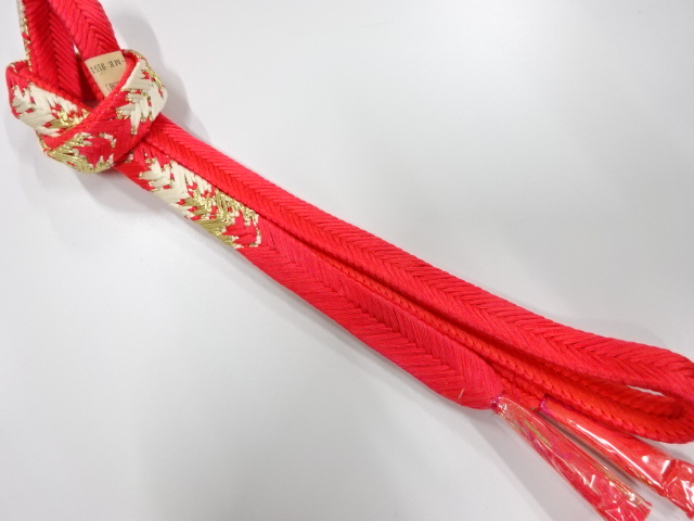 未使用品　正絹　手組帯締め